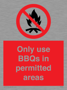 PV7274: Only use BBQs in permitted areas