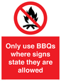 PV7275: Only use BBQs where signs state they are allowed