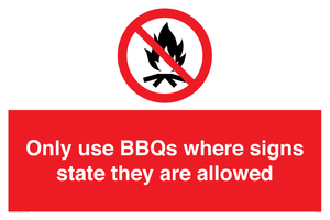 PV7275: Only use BBQs where signs state they are allowed