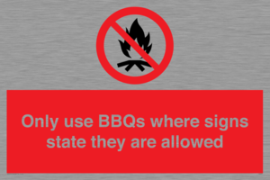 PV7275: Only use BBQs where signs state they are allowed