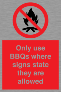 PV7275: Only use BBQs where signs state they are allowed