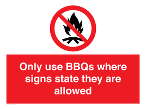 PV7275: Only use BBQs where signs state they are allowed
