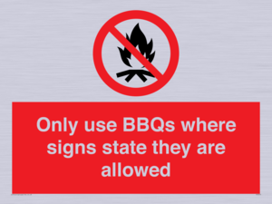 PV7275: Only use BBQs where signs state they are allowed