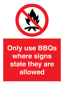 PV7275: Only use BBQs where signs state they are allowed