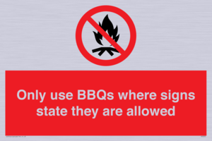 PV7275: Only use BBQs where signs state they are allowed
