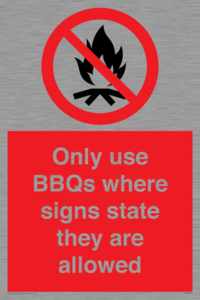 PV7275: Only use BBQs where signs state they are allowed