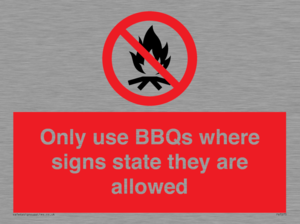 PV7275: Only use BBQs where signs state they are allowed