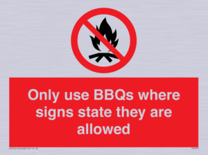 PV7275: Only use BBQs where signs state they are allowed