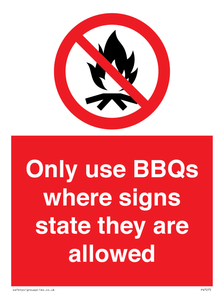 PV7275: Only use BBQs where signs state they are allowed