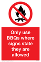 PV7275: Only use BBQs where signs state they are allowed