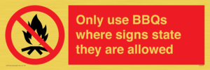 PV7275: Only use BBQs where signs state they are allowed
