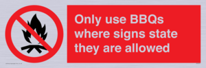 PV7275: Only use BBQs where signs state they are allowed