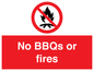 PV7276: No BBQs or fires