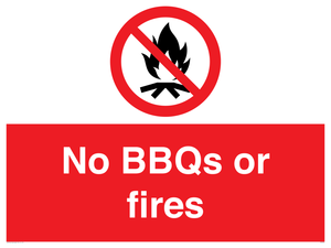 PV7276: No BBQs or fires