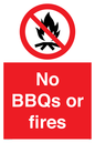 PV7276: No BBQs or fires