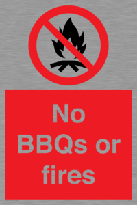 PV7276: No BBQs or fires