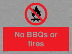 PV7276: No BBQs or fires