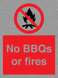 PV7276: No BBQs or fires