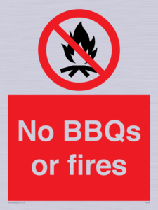 PV7276: No BBQs or fires