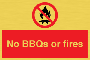 PV7276: No BBQs or fires