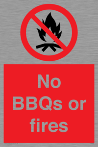 PV7276: No BBQs or fires