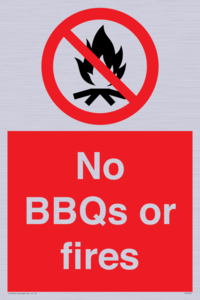 PV7276: No BBQs or fires