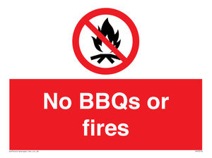 PV7276: No BBQs or fires