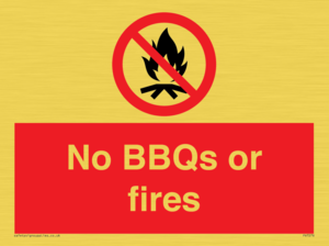PV7276: No BBQs or fires