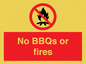 PV7276: No BBQs or fires