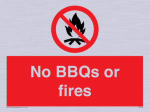 PV7276: No BBQs or fires
