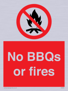 PV7276: No BBQs or fires