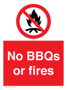 PV7276: No BBQs or fires