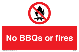 PV7276: No BBQs or fires