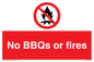 PV7276: No BBQs or fires