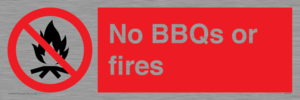PV7276: No BBQs or fires