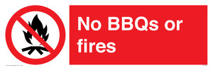 PV7276: No BBQs or fires