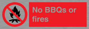 PV7276: No BBQs or fires