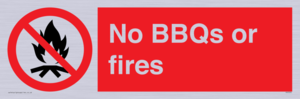 PV7276: No BBQs or fires