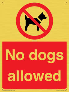 PV7367: No dogs allowed