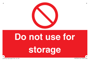PV7505: Do not use for storage