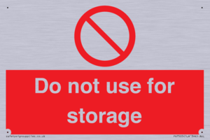 PV7505: Do not use for storage