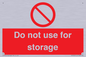 PV7505: Do not use for storage