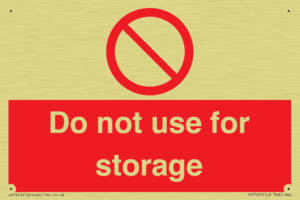 PV7505: Do not use for storage