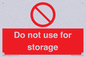PV7505: Do not use for storage