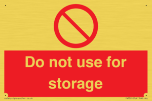 PV7505: Do not use for storage