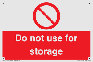 PV7505: Do not use for storage