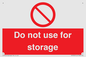 PV7505: Do not use for storage