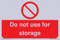 PV7505: Do not use for storage