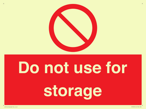 PV7505: Do not use for storage