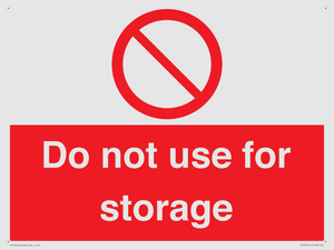 PV7505: Do not use for storage
